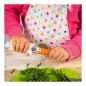 Preview: Kinderkitchen Set 3-teilig/ Kindermesser-Set blau/grün/weiß