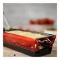 Preview: Raclette Set Mini Alpenglühen rot mit Schabern und Teelicht