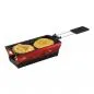 Preview: Raclette Set Mini Alpenglühen rot mit Schabern und Teelicht