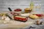 Preview: Raclette Set Mini Alpenglühen rot mit Schabern und Teelicht