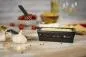 Preview: Raclette Set Mini Alpenglühen schwarz mit Schabern und Teelicht