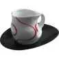 Preview: Luigi Colani Porzellan Kaffee - Cappuccino Tasse loop red