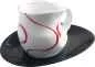 Preview: Luigi Colani Porzellan Kaffee - Cappuccino Tasse loop red
