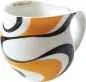 Preview: Colani Kaffeebecher wave gold & schwarz