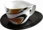Preview: Luigi Colani Porzellan Jumbotasse wave gold black