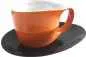 Preview: Luigi Colani Porzellan Jumbotasse mit Untertasse 2 tlg. schwarz & orange