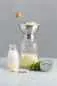 Preview: Saucenpresse (1 Liter) mit Vorratsglas und Deckel, Glas/Edelstahl, Maße: 16 x 13 x 31,5 cm