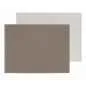 Preview: Platzset 40 x 30 cm taupe / weiß