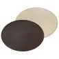 Preview: Platzset oval 45 x 34 cm schokobraun / creme
