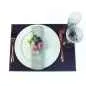 Preview: Platzset 40 x 30 cm pflaume / elfenbein