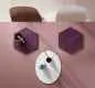 Preview: Platzset oval 45 x 34 cm pflaume / elfenbein