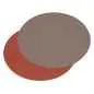 Preview: Platzset oval 45 x 34 cm burgund / anthrazit