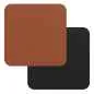 Preview: Fleximats Untersetzer, 4er Set, 10x10cm, Cognac/Schwarz