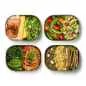 Preview: Lunch Box 600 ml Edelstahl Orangel