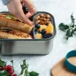 Preview: Sandwich Box 1250 ml Edelstahl Ozean