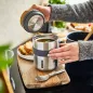 Preview: Lunch-Thermo Becher, 550 ml, Edelstahl /Kork, Maße: 10 x 10 x 15,3 cm