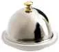 Preview: BUTTERTELLER MIT EDELSTAHLDECKEL 9 cm Weiss