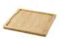 Preview: HOLZTABLETT/ HOLZBRETT 29,2 x 29,2 cm FUER TELLER/ PLATTE/ STEAKTELLER 25 x 25 cm Bambus