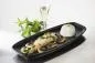 Preview: CLUB TELLER/ PLATTE/ SERVIERPLATTE 36 cm x 15 cm in gusseisener Optik