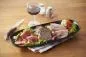 Preview: CLUB TELLER/ PLATTE/ SERVIERPLATTE 36 cm x 15 cm in gusseisener Optik