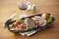 Preview: CLUB TELLER/ PLATTE/ SERVIERPLATTE 36 cm x 15 cm in gusseisener Optik
