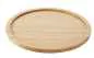 Preview: RUNDES HOLZTABLETT 34 cm FÜR TELLER/ STEAKTELLER 30 cm Bambus