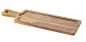 Preview: HOLZBRETTCHEN 43 x 14 cm, RECHTECKIG FÜR TELLER/ PLATTE 30 x11 cm Akazie