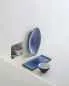 Preview: EQUINOXE RECHTECKIGE PLATTE/RECHTECKIGER TELLER 32,5 cm Cirrusblau