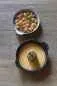 Preview: GRATINSCHUESSEL RUNDE MIT GRIFFEN in gusseisener Optik 45 cl