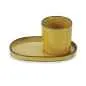 Preview: CARACTERE UNTERTASSE 13,5 x 8,3 x 1,2 cm Kurkuma
