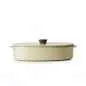 Preview: CARACTERE KASSEROLLE / AUFLAUFFORM MIT DECKEL 19 x 13 cm Muskatnuss REVOL