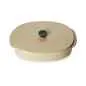 Preview: CARACTERE KASSEROLLE/ AUFLAUFFORM MIT DECKEL 26 x 18,5 cm Muskatnuss REVOL