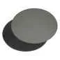 Preview: Platzset oval 45 x 34cm grau / schwarz
