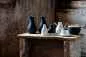 Preview: SALZ & PFEFFER AUF TABLETT 3 teilig Weiss + Matt schiefer styl