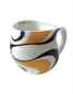 Preview: Colani Kaffeebecher wave gold & schwarz