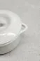 Preview: RUNDE INDUKTIONSKASSEROLLE 22 CM MIT PORZELLANDECKEL Alabaster Weiss