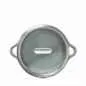 Preview: RUNDE INDUKTIONSKASSEROLLE 19 CM MIT GLASDECKEL Wolkengrau + Glas