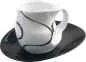 Preview: Luigi Colani Porzellan Kaffee - Cappuccino Tasse loop black