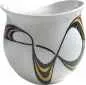 Preview: Luigi Colani Porzellan Kaffeebecher XXL Capriole gold/black