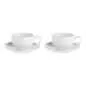 Preview: Tasse mit Untertasse 350 ml Weiß Set. 2 Stück