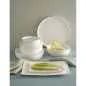 Preview: Teller flach Essenziale Gourmet Ø 32 cm Weiß Set 2 Stück