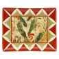 Preview: Schale/ Porzellanplatte rechteckig MIRABILIA 16 x 20 cm rot