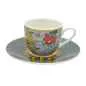 Preview: Espressotassen mit Untertassen 2er Set MIRABILIA 90 ml „Sole & Luna“
