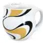Preview: Luigi Colani Porzellan Kaffeebecher XXL wave gold / black
