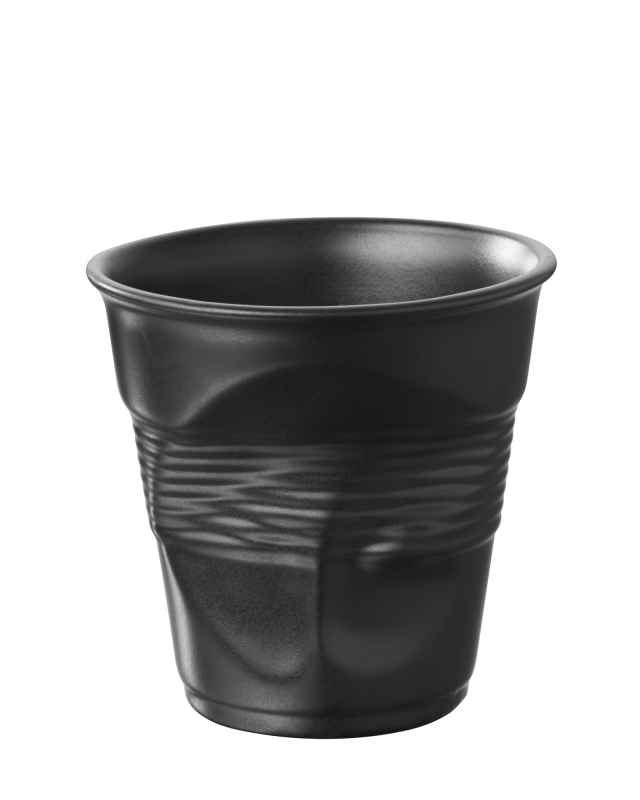 Preview: Knickbecher Cappuccino 0,18l Mattschwarz