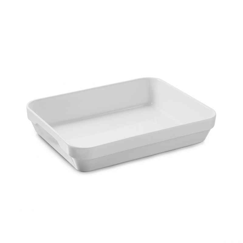 Preview: Auflaufform 34,5 x 26 x 6,5 cm weiss