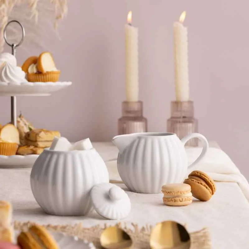 MILCH UND ZUCKER SET LUXE, WEISS