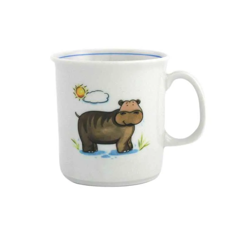 Becher mit Henkel 0,21 l Nilpferd