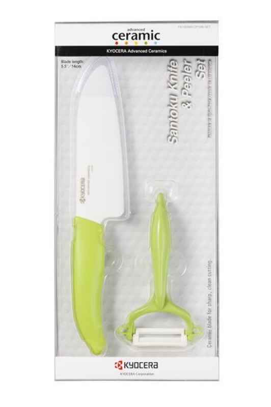 Preview: Geschenkset Kyocera Gen Colour Serie Keramikmesser-Set 4 Farben 2 tlg