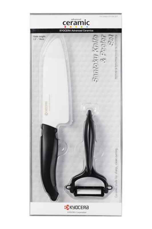 Preview: Geschenkset Kyocera Gen Colour Serie Keramikmesser-Set 4 Farben 2 tlg